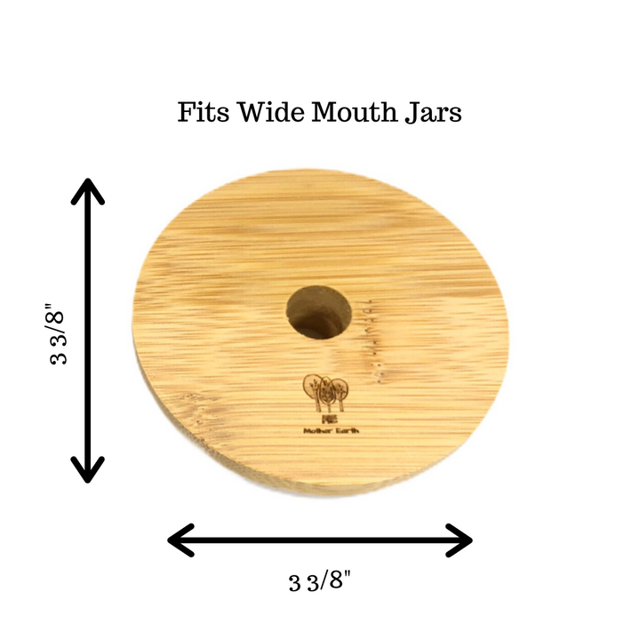 Bamboo Mason Jar Lids Wide Mouth