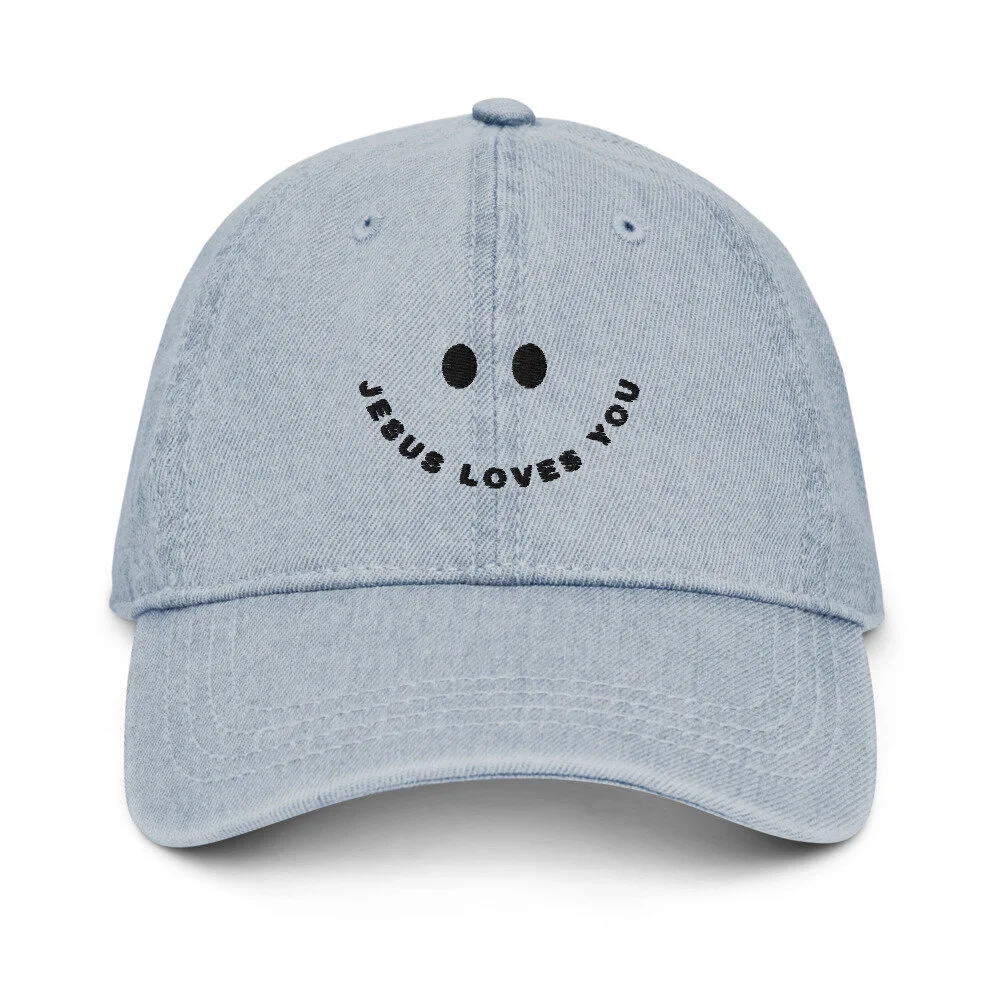 Jesus Loves You Denim Hat — Oltremari 