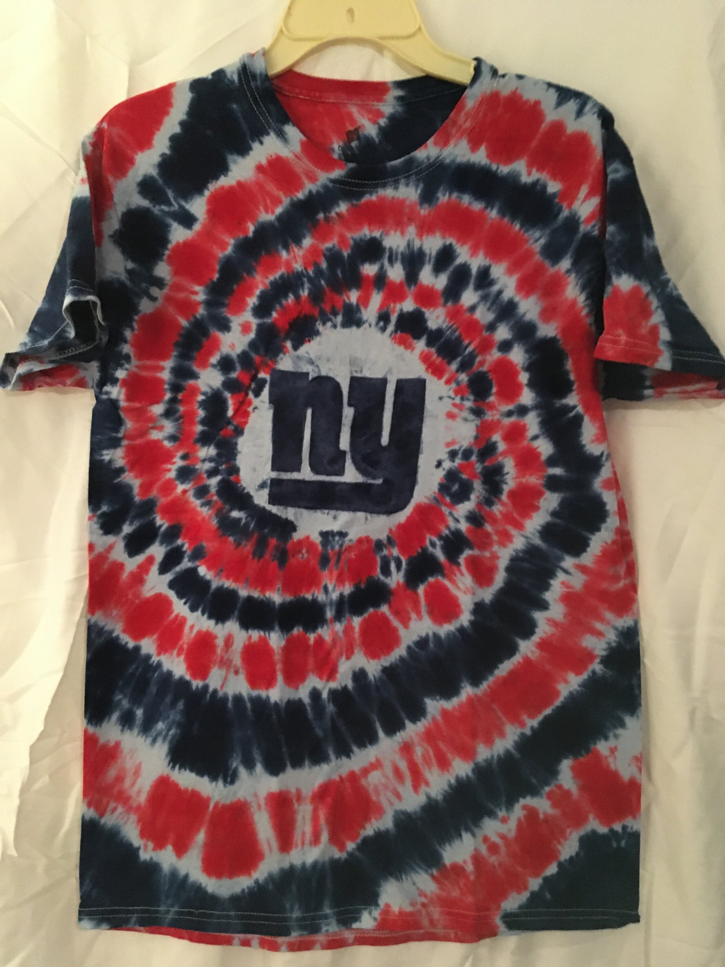 New York Giants Tie Dyed T-Shirt-V Neck or Crew Neck — Soul Shine Tie Dyes