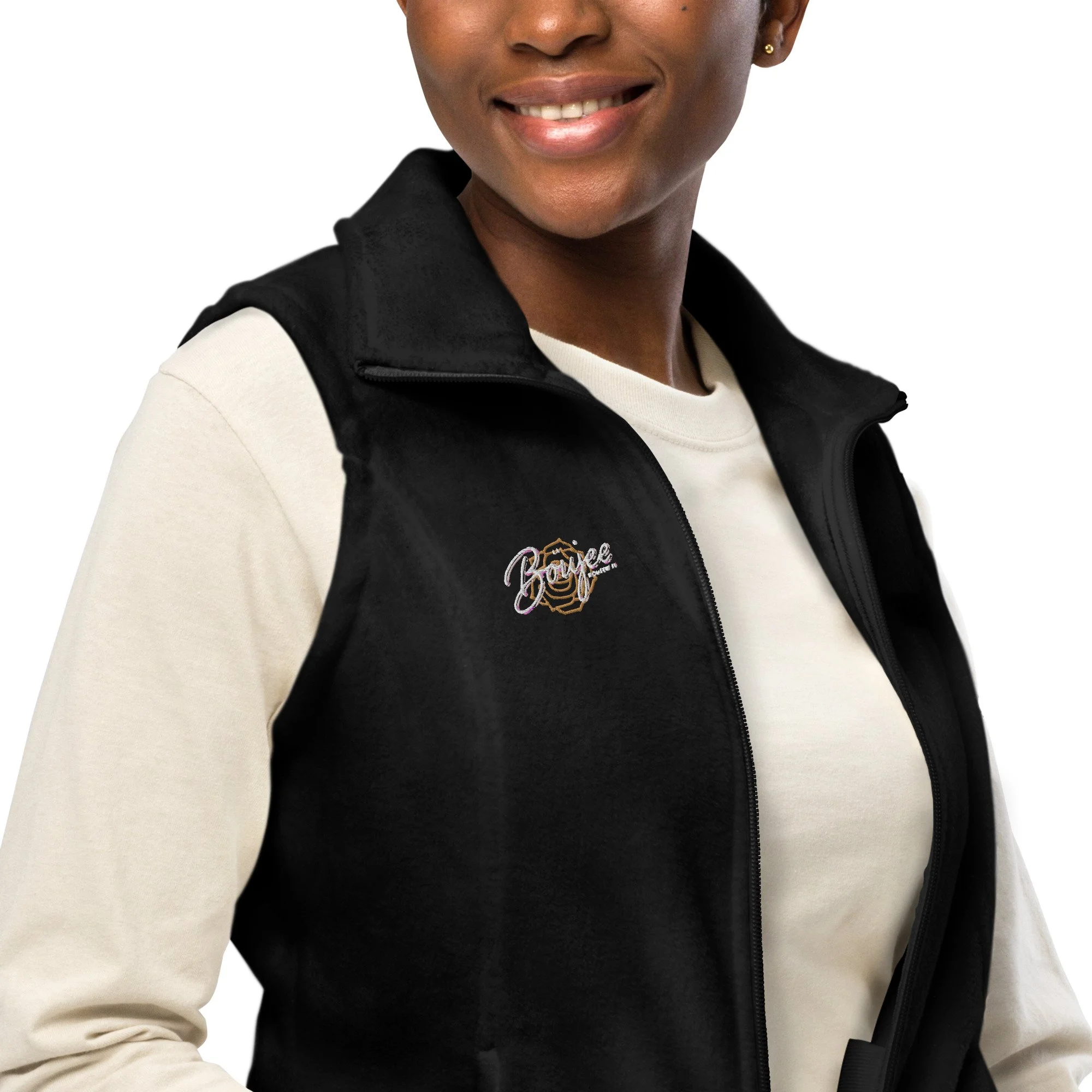 Black columbia fleece jacket women's 2025