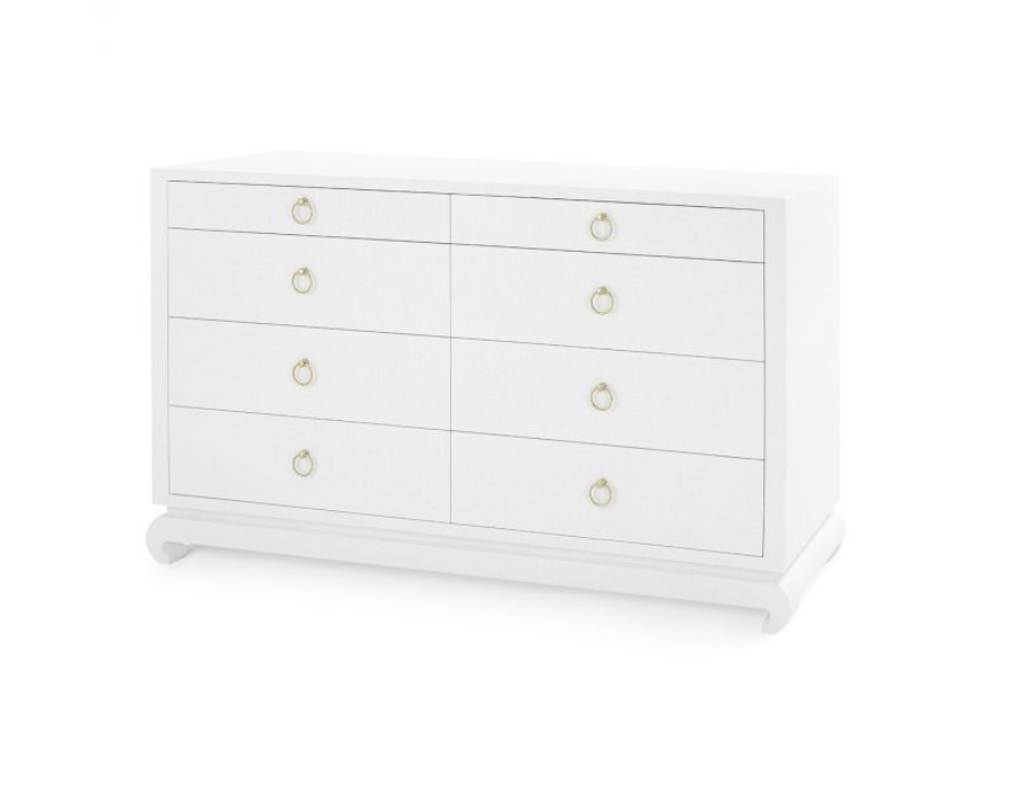 MING EXTRA LARGE 8 DRAWER DRESSER