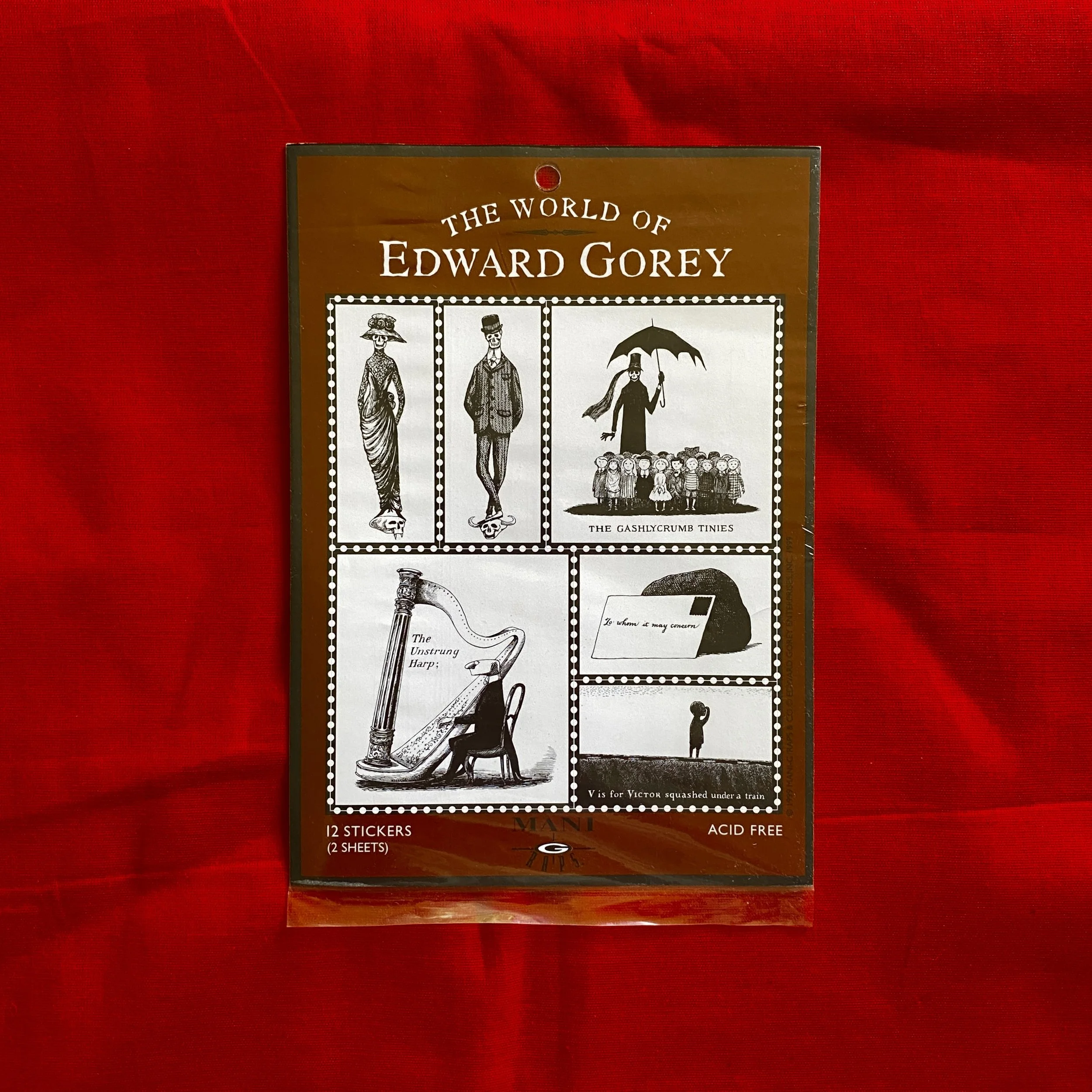 The World of Edward Gorey Stickers — The Edward Gorey House