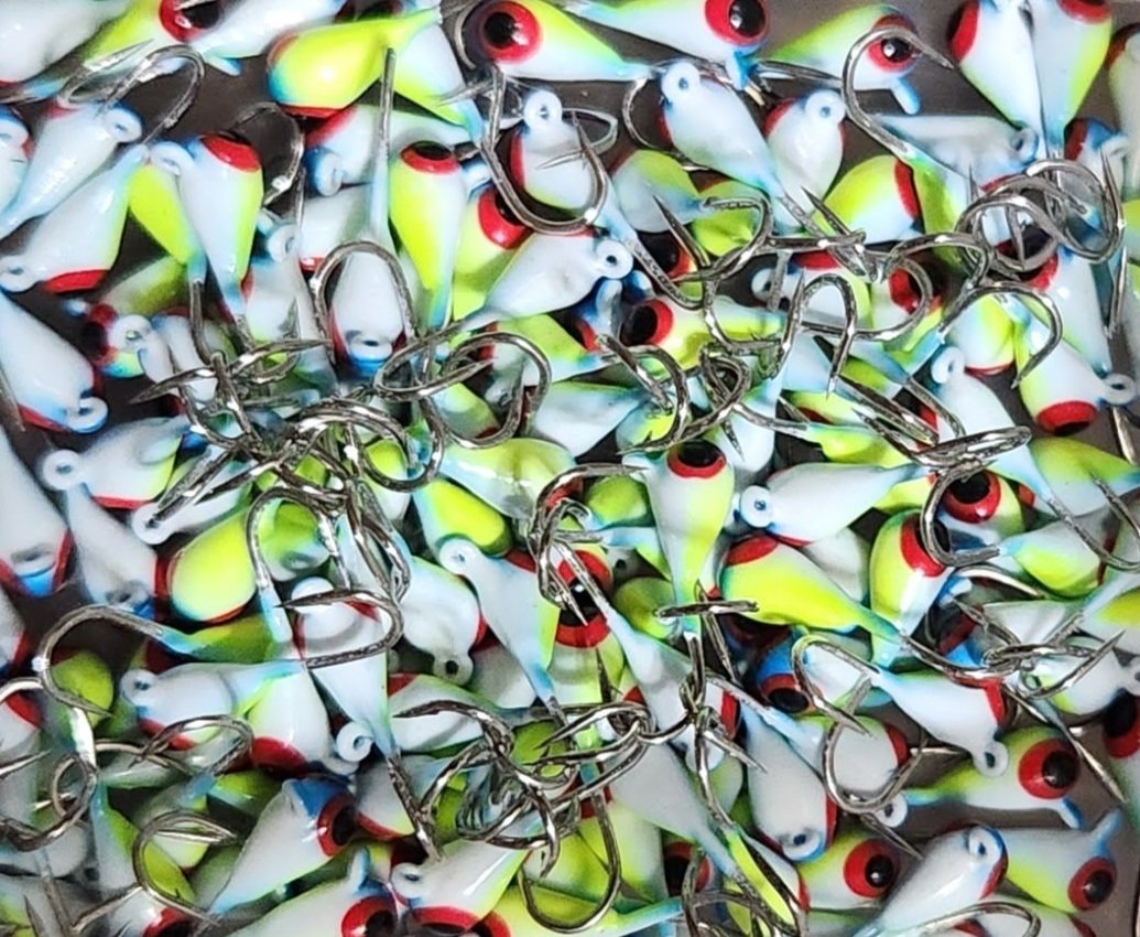 3mm Beautifully Painted Tungsten Teardrop Jigs: Choose Your Own