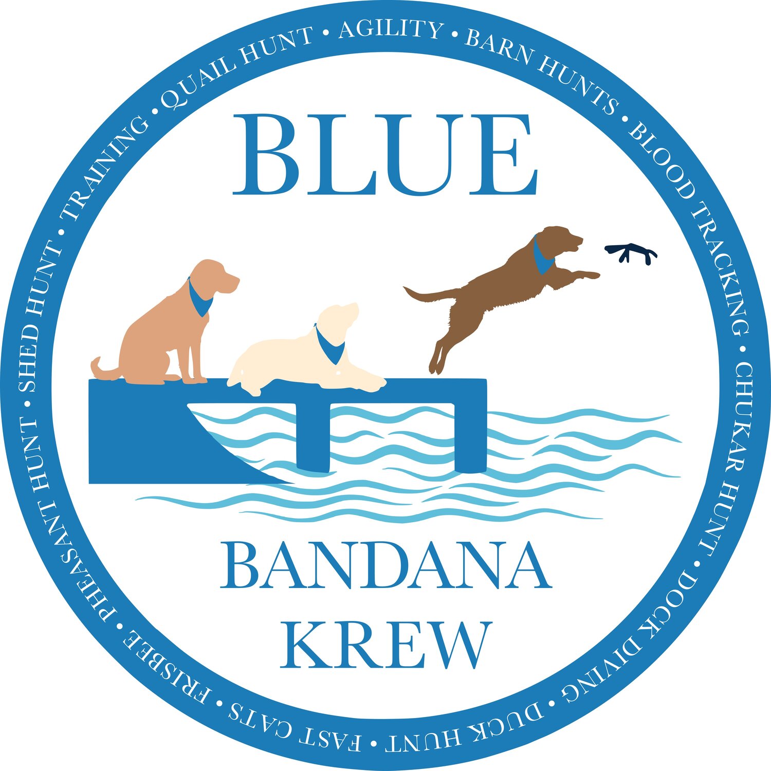 Blue Bandana Retreivers