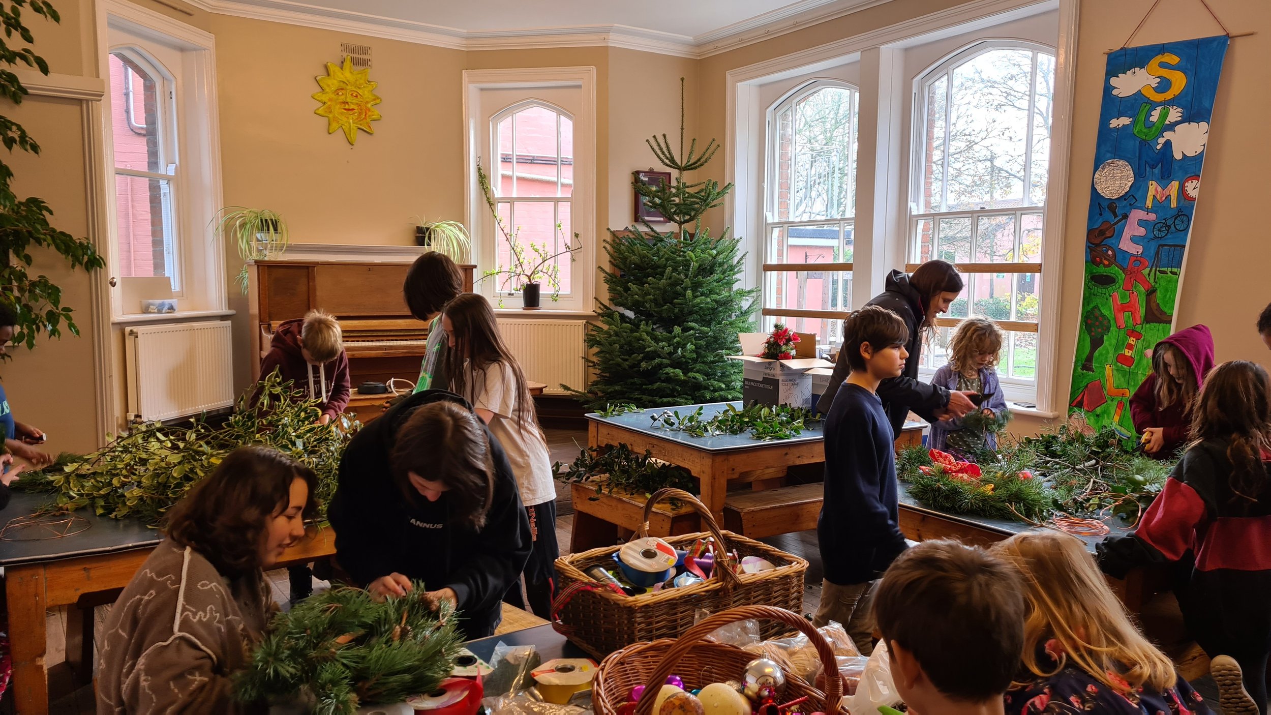 wreath making lesson