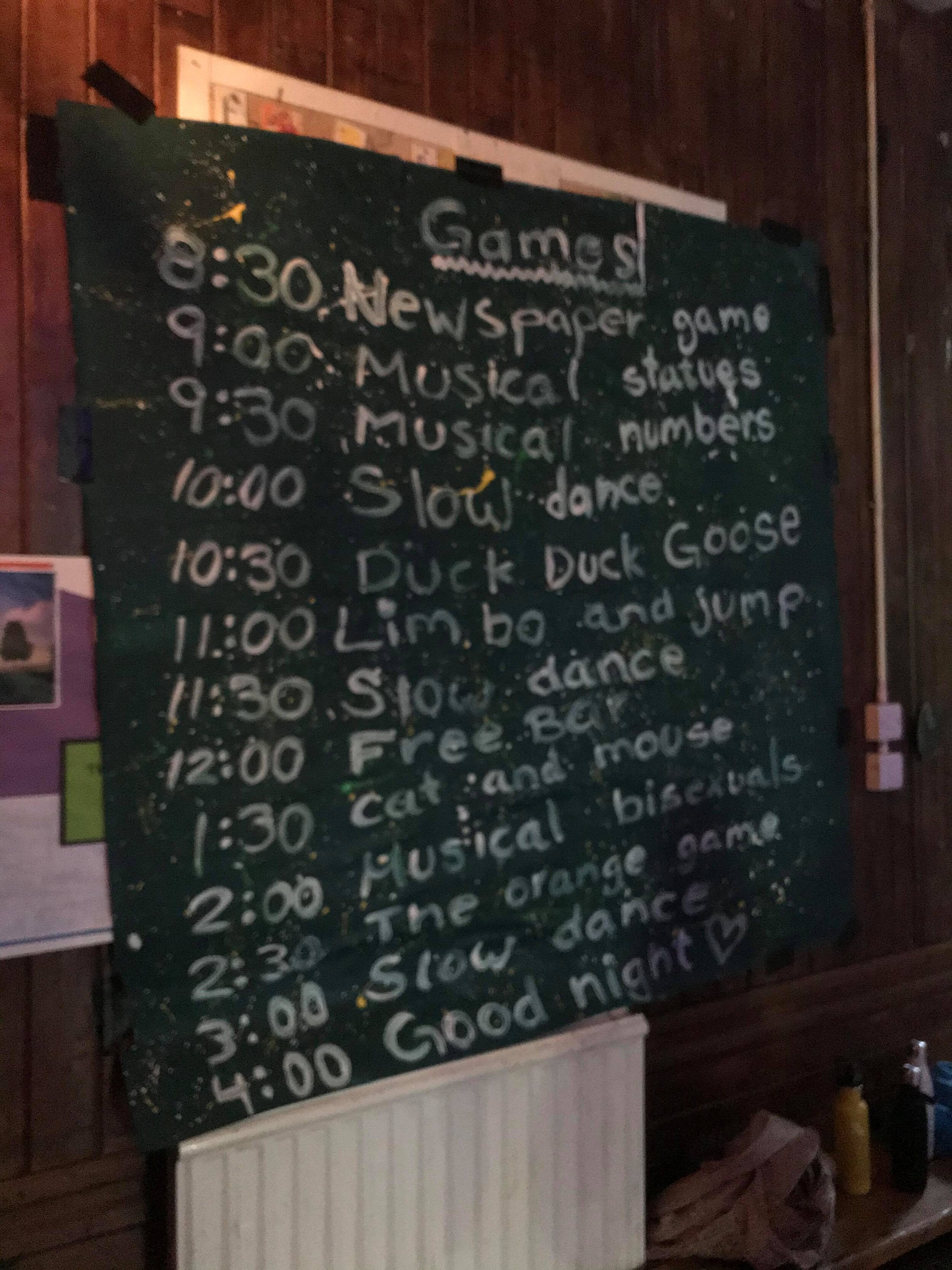 Half term party games