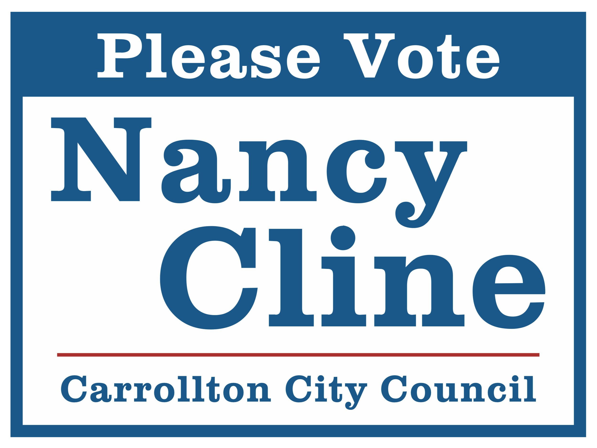 Vote Nancy Cline