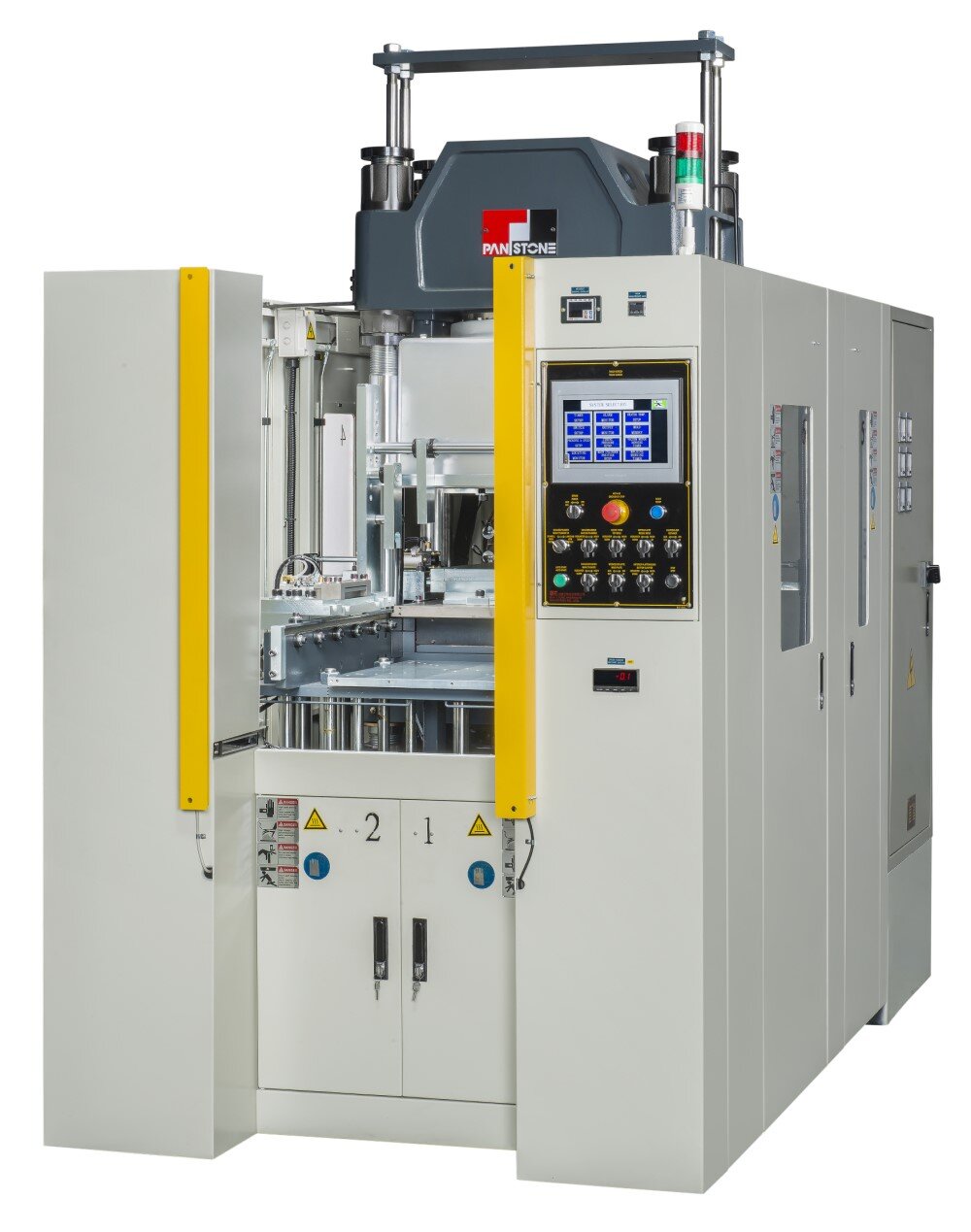 Compression Presses  - From 35 tons to over 10,000 tonsNew PLC Control with easy user interfaceMany custom features availablePatented mold handling system