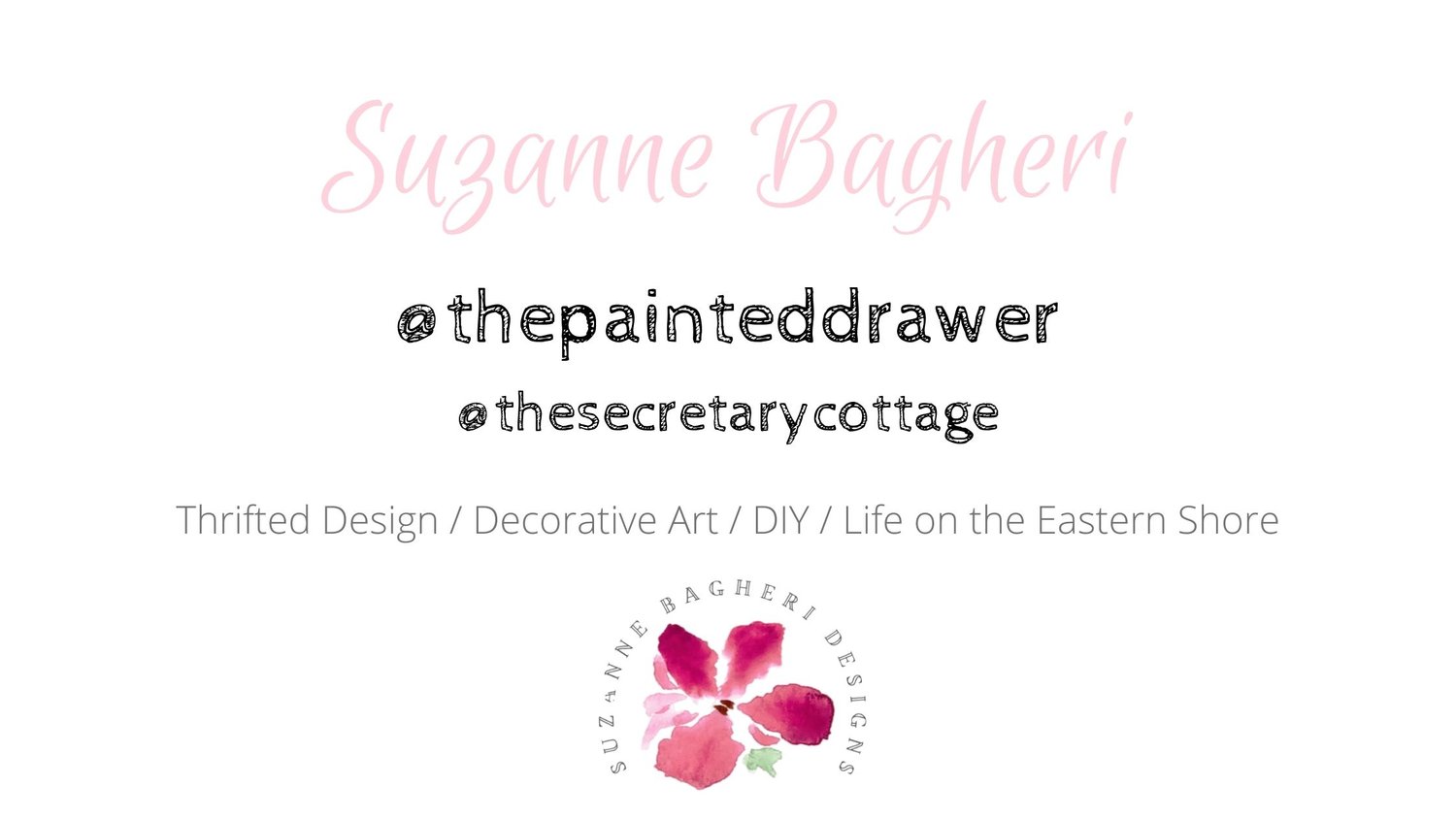 Suzanne Bagheri @The Painted Drawer