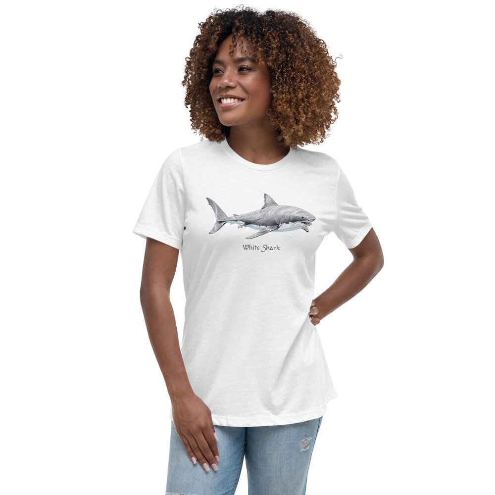 White Shark - Women's Relaxed T-Shirt — Keith Hansen