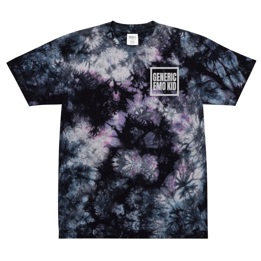 how to tie dye white shirt black