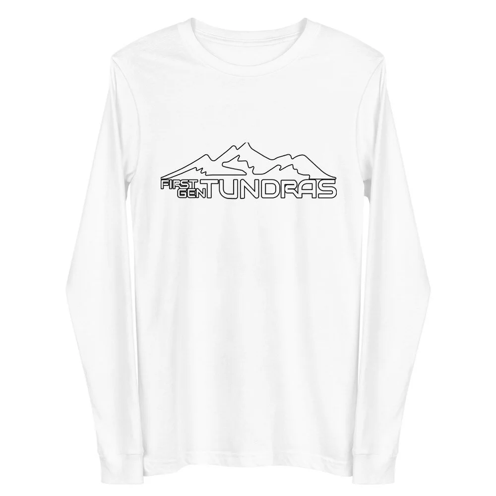 First Gen Tundra Mountain Logo T-Shirt (White with Black Border