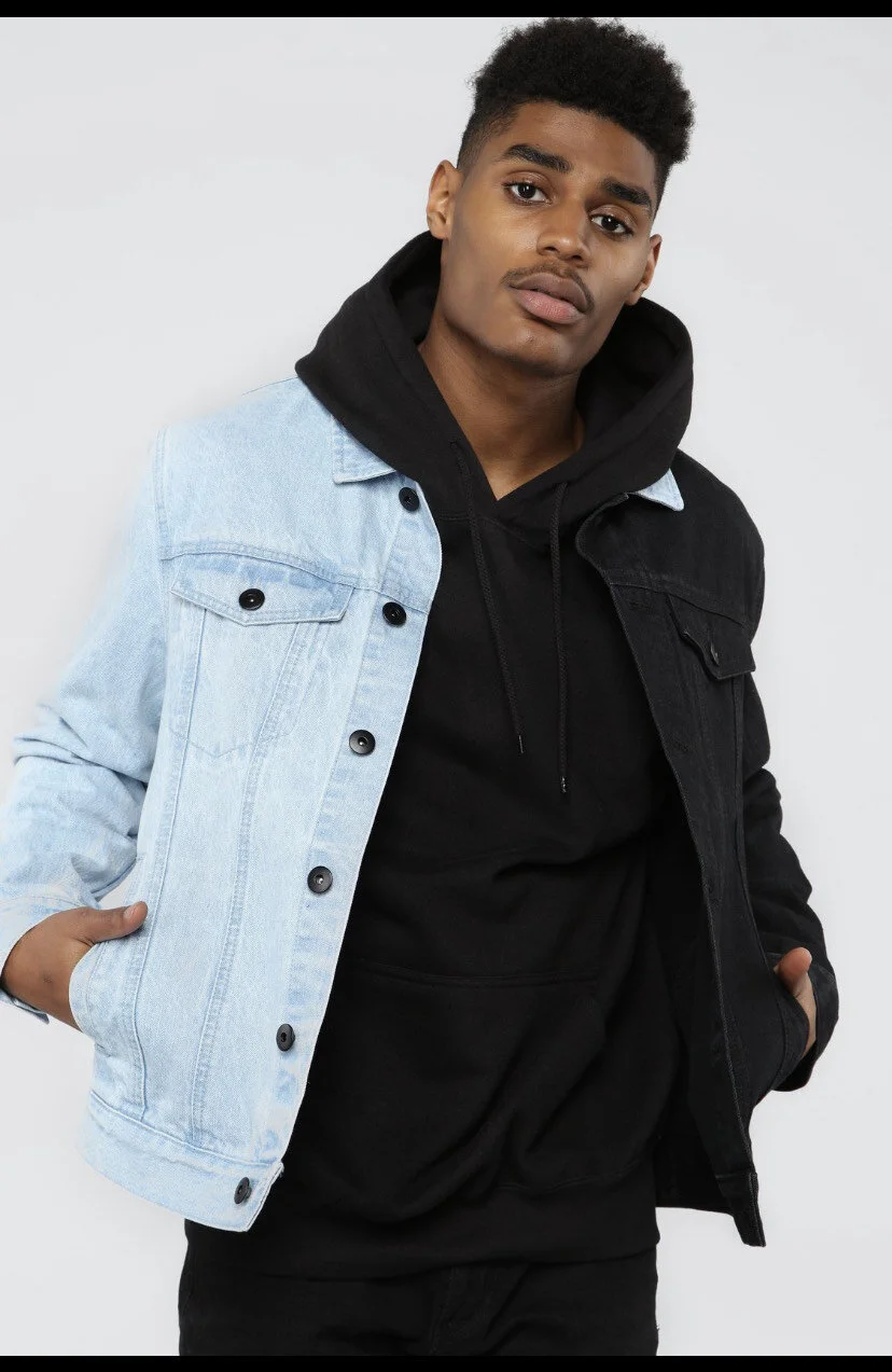 Two Tone Denim Jacket Jemmy s Closet