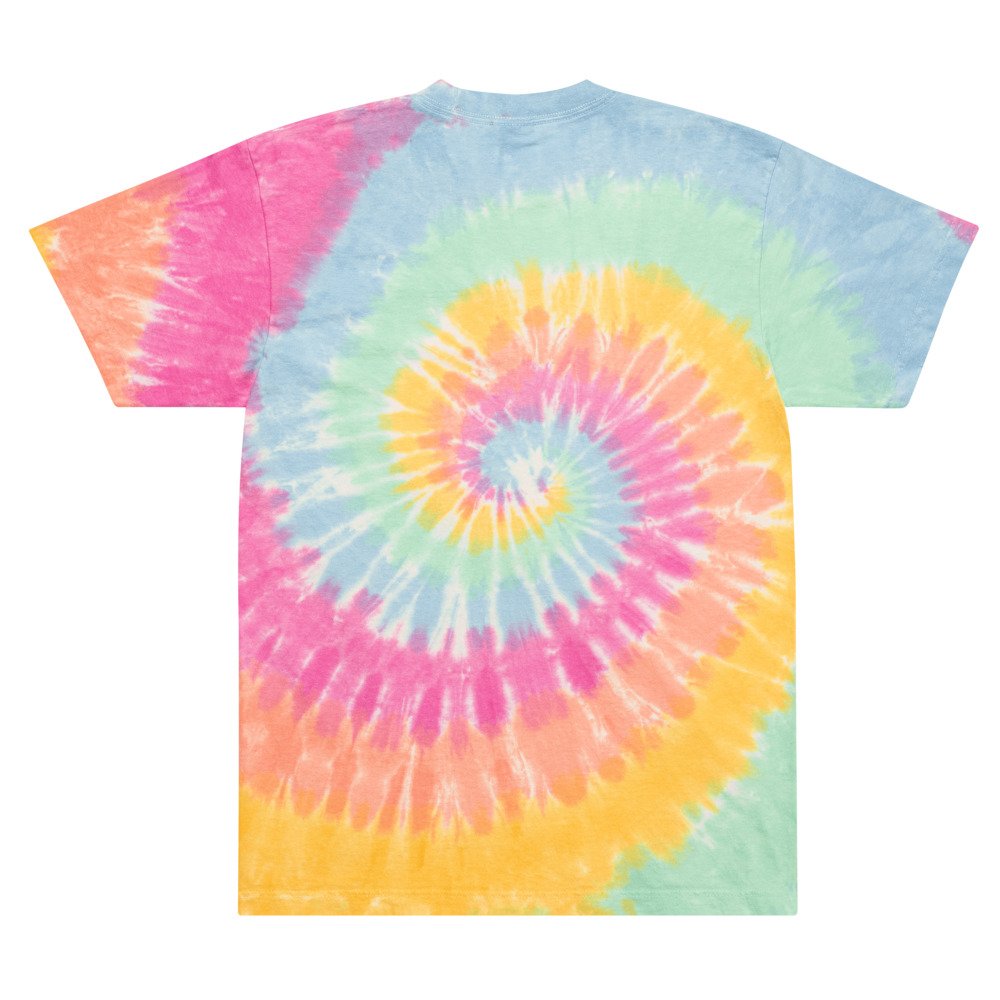 Oversized VSB Tie-Dye Embroidered T-Shirt — Vine Street Brewing Co.