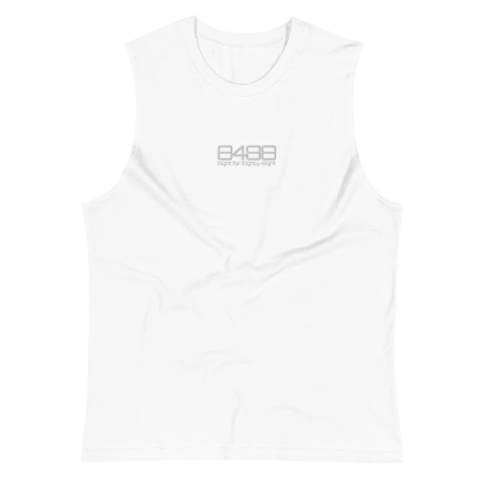 White deals muscle shirt