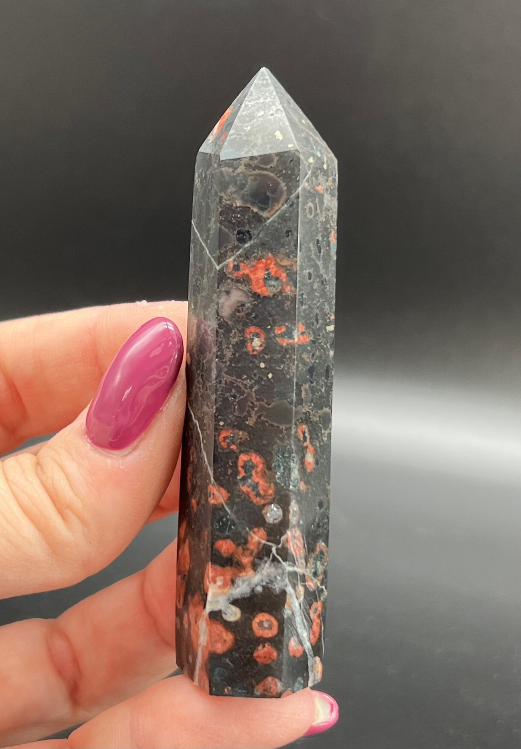 Plum Blossom Jasper Towers — Purple Goddess Crystals Plum Blossom Jasper Towers — Purple Goddess Crystals