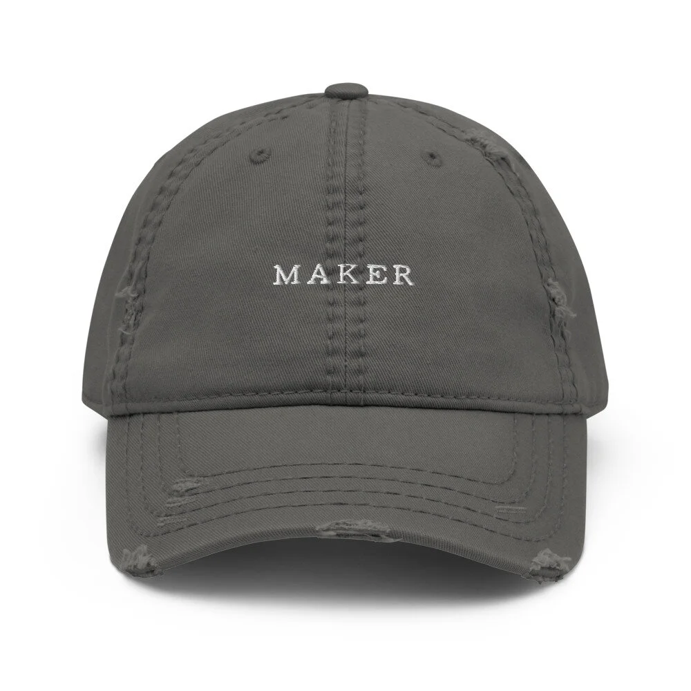 Maker | Distressed Dad Hat —