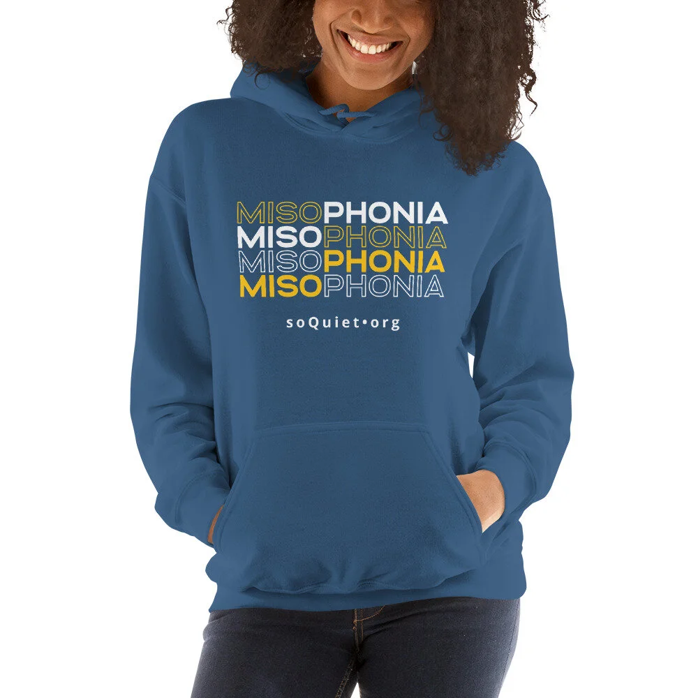 MisoMisoMisoMiso Unisex Misophonia Hoodie — soQuiet :: Misophonia