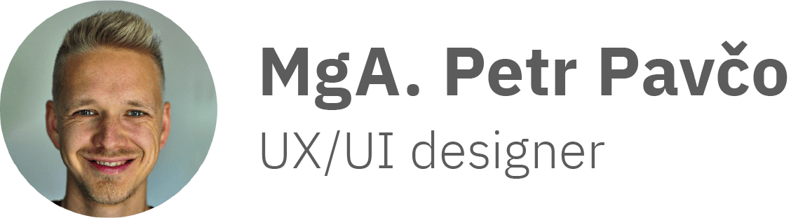 PETR PAVČO / UX/UI DESIGN