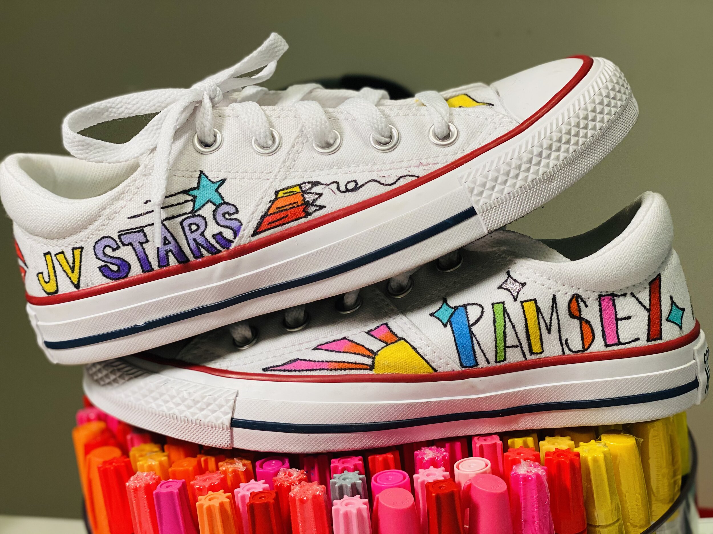 Custom Low Top Converse — Sole Candy 214