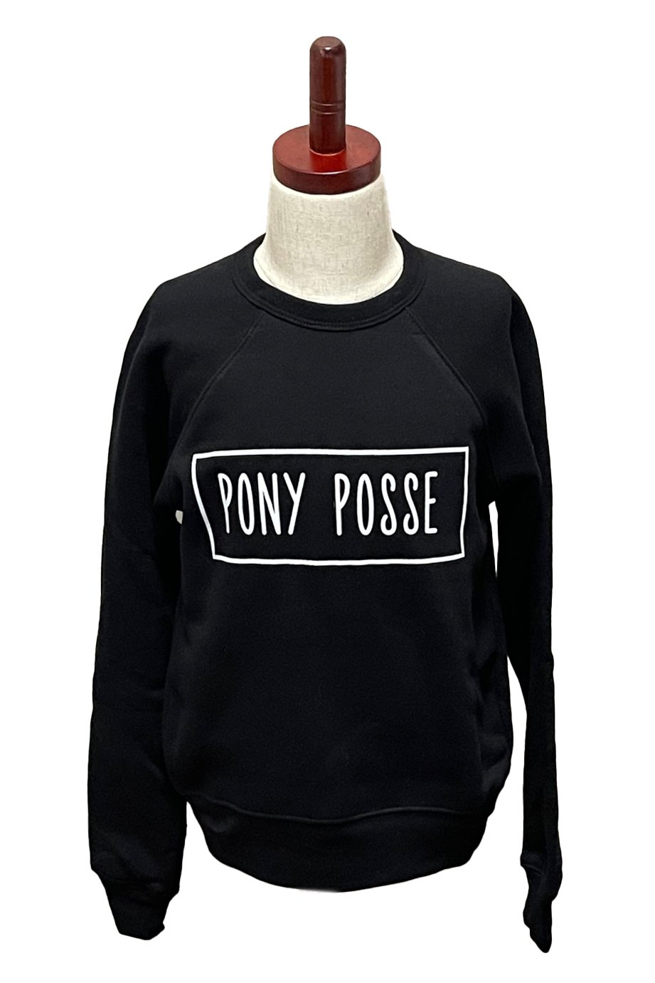Equestrian AF Crew Neck Sweatshirt In Black - Pony Posse — 2nd