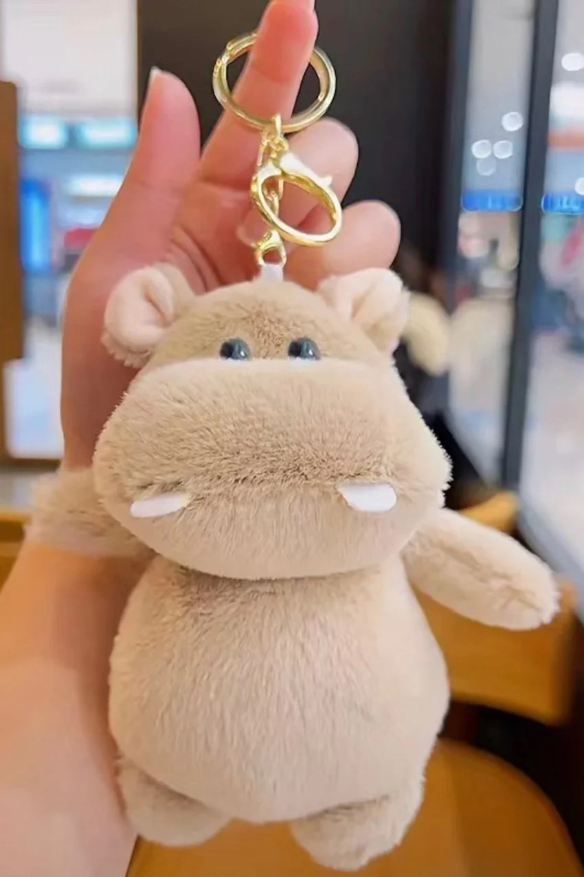Plush hippo best sale keychain