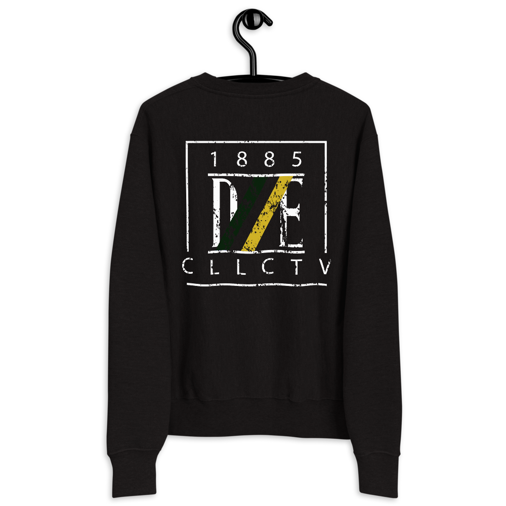 Black and white champion sweatshirt sale