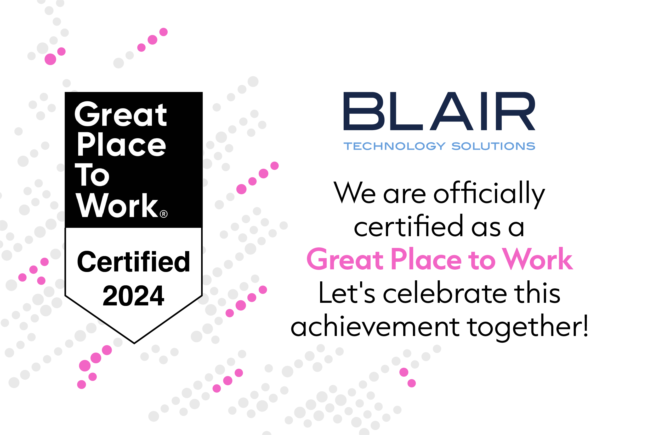 Blair Technology Solutions as part of NOVIPRO Group Earns 2024 Great Place To Work® Certification