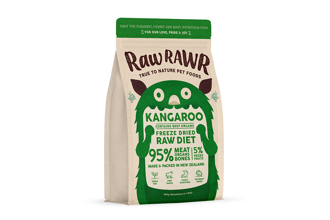 Kangaroo Freeze Dried Raw Diet    - Available in 100g and 400g bags  Suitable for pets with low activity levels  Contains beef organsGreat for pets which are overweight or need to lose weight Learn more