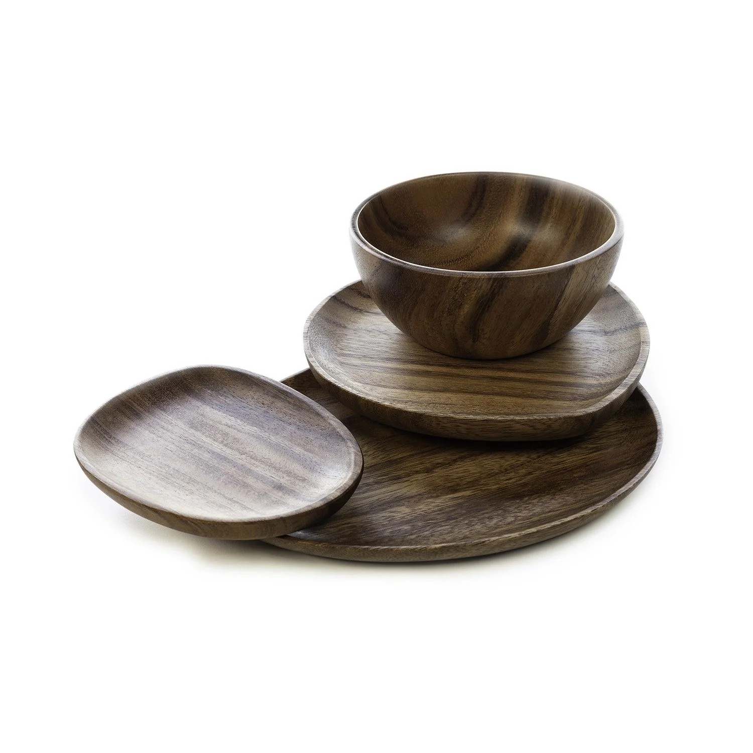 Wooden dinnerware set online