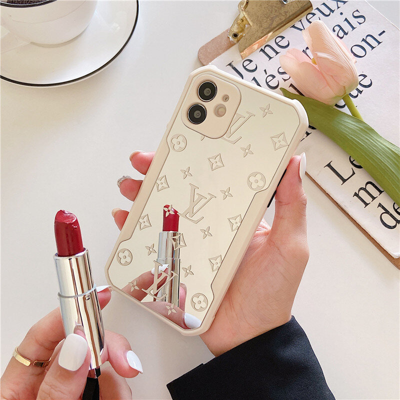 SHAAPA Luxury Brand Frosted Hybrid Mirror Case - iPhone (LV Mirror