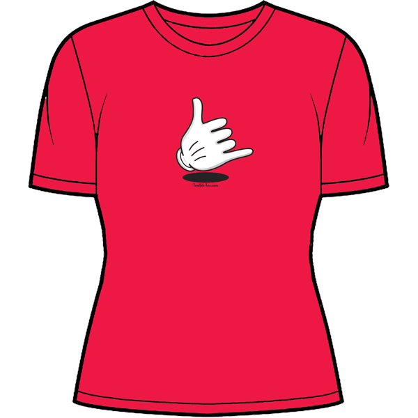 Shaka Hand Sign T-Shirt From Twelfth-Tee. — Twelfth-Tee