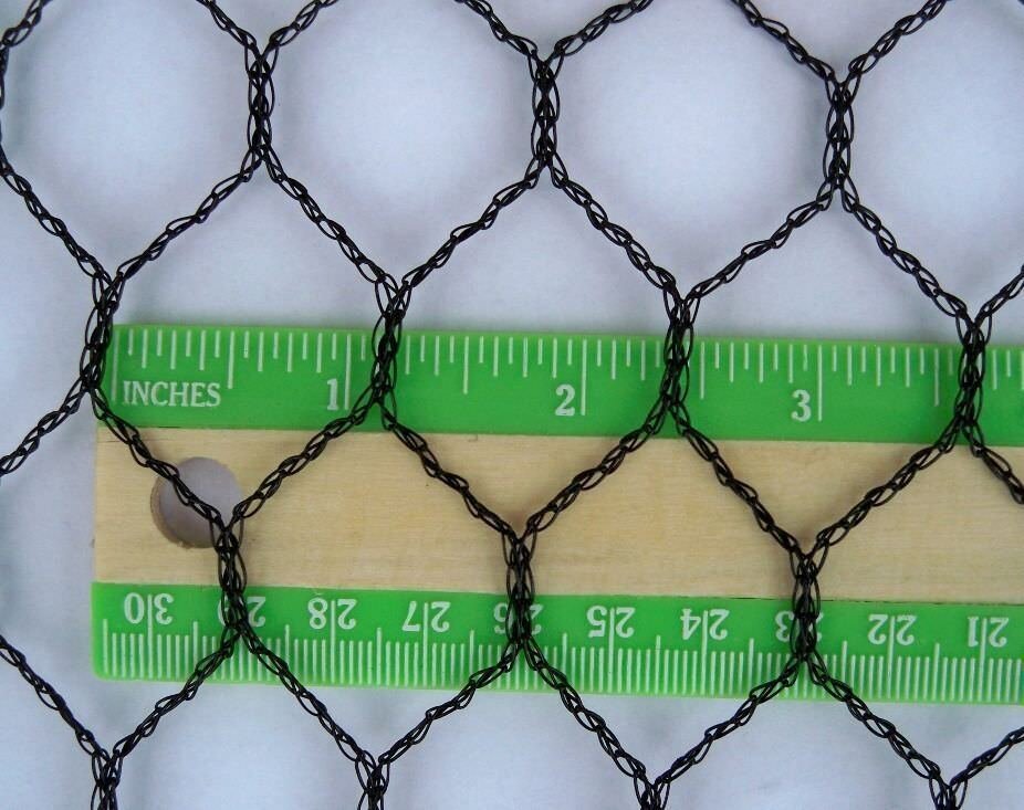 POULTRY NETTING 25' QUAIL CHICKEN CHICKS GAME PEN BIRD NETS PROTECTIVE PLANT NET 