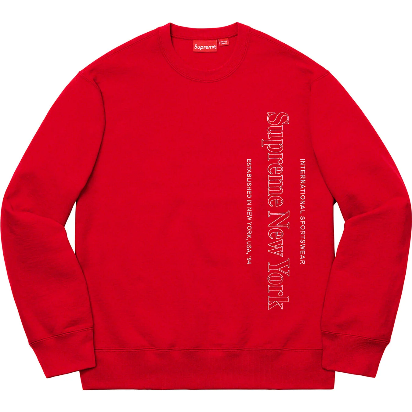 SUPREME Side Logo Crewneck — La Suprema Calidad