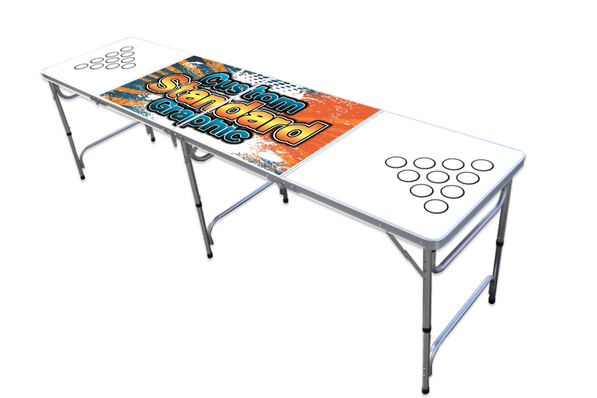 PartyPongTables.com 8 Foot Professional Beer Pong Table Over 25 Graphics to Choose from