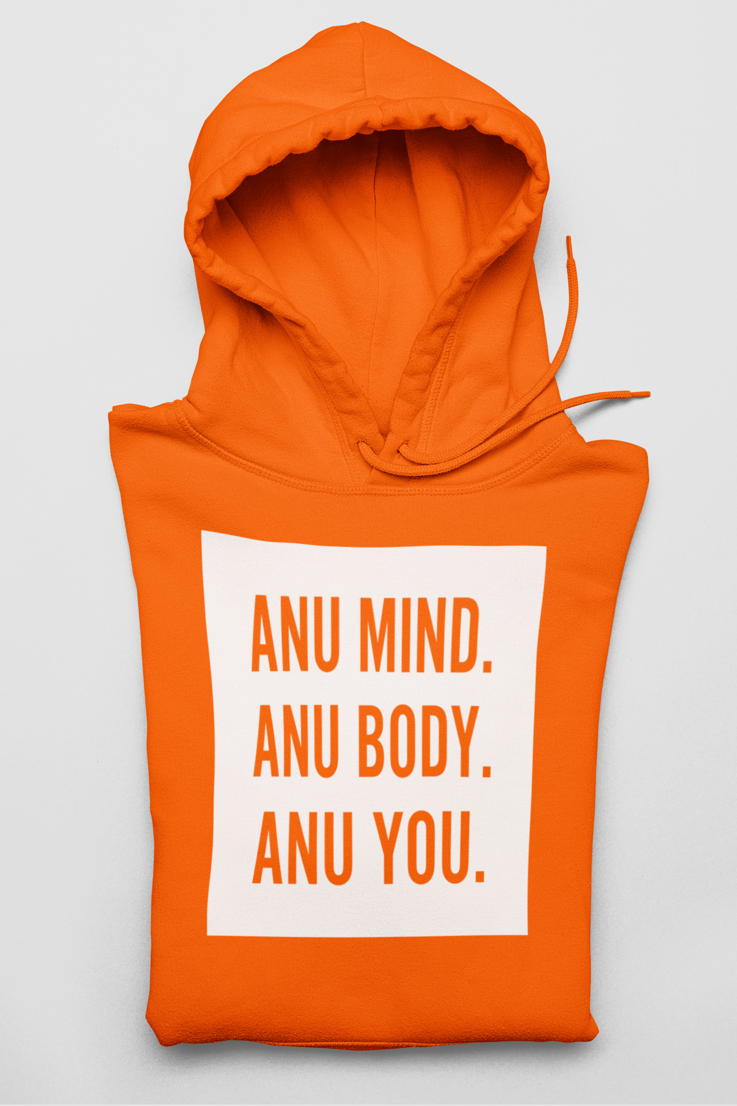 Box Slogan Hoodie ANU Fitness