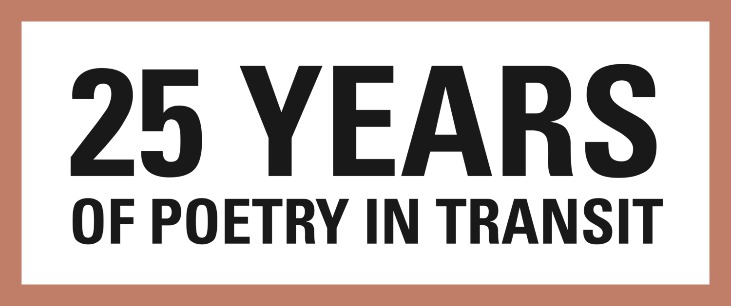 25 Years of Poetry in Transit