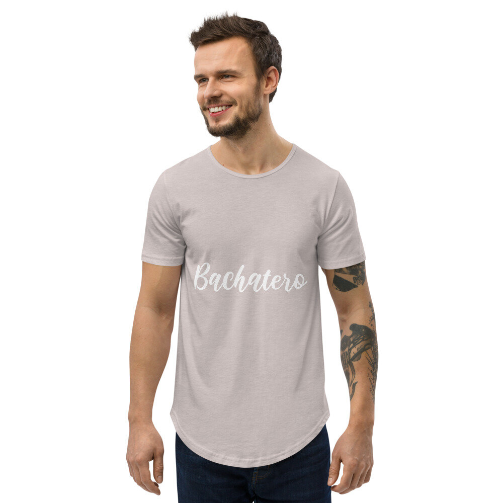 Bachatero Men's Curved Hem T-Shirt — Dash of Sazon