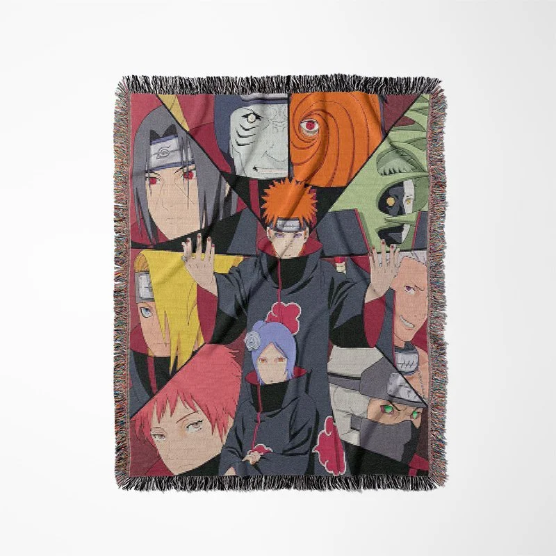 Anime Fire Pirate Tapestry Photo Blanket Woven 50 X 60 