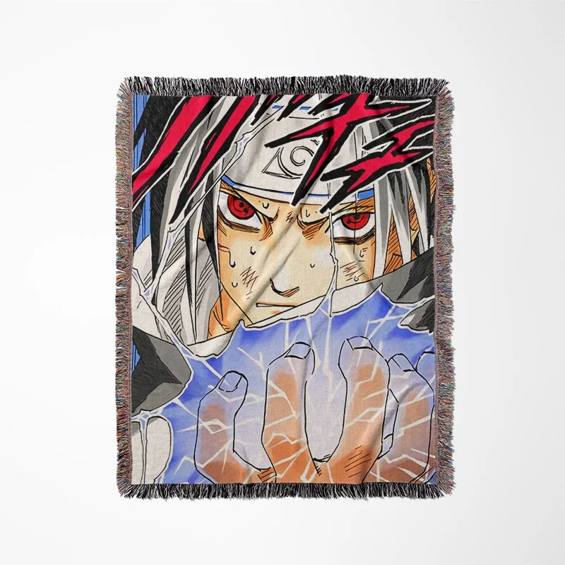 Anime Fire Pirate Tapestry Photo Blanket Woven 50 X 60