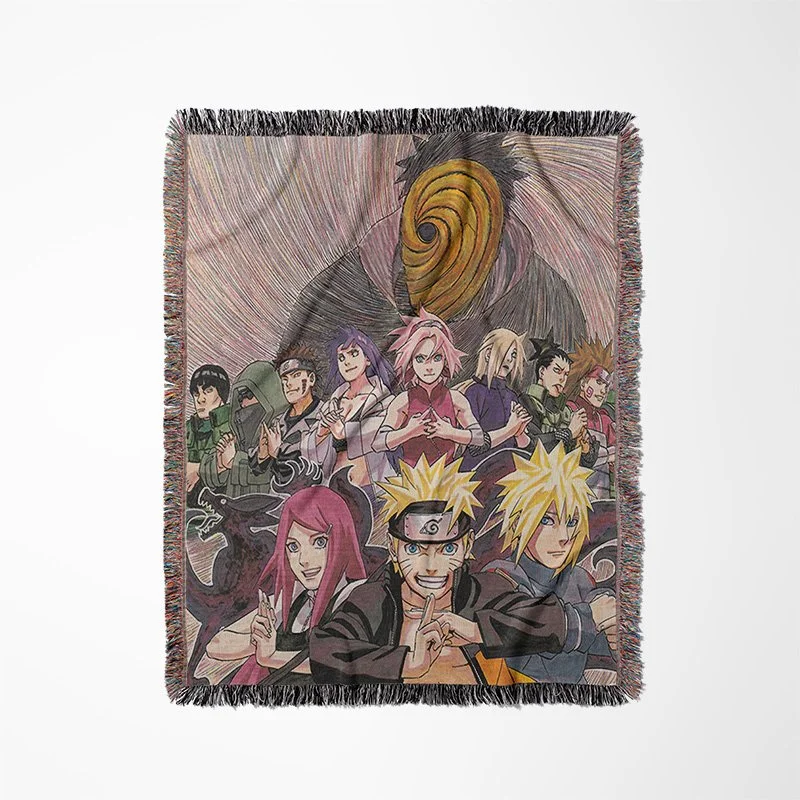 Anime Fire Pirate Tapestry Photo Blanket Woven 50 X 60