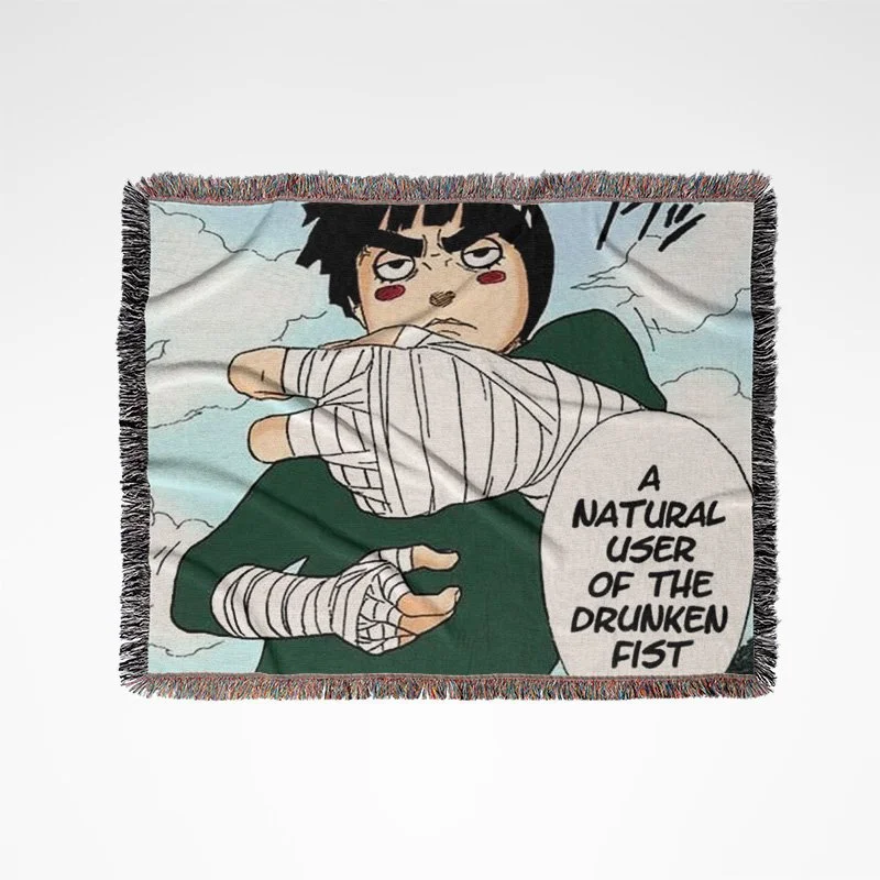 Anime Fire Pirate Tapestry Photo Blanket Woven 50 X 60