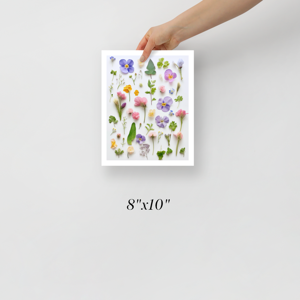 Pressed Flower Art Print — MarinaMakesArt - Modern Resin Art by