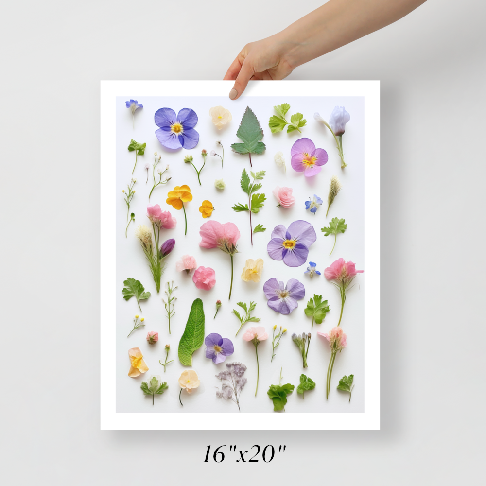 Pressed Flower Art Print — MarinaMakesArt - Modern Resin Art by