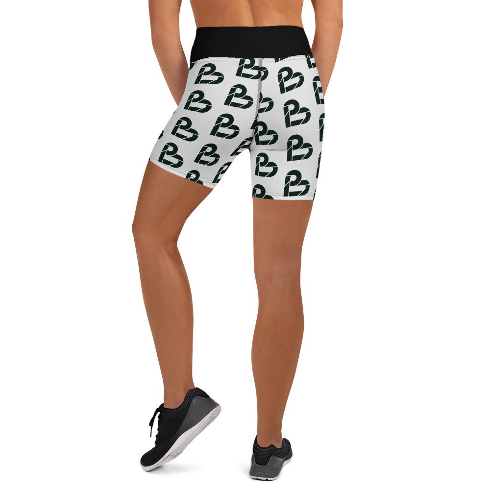 Beat Print Collection - White Shorts — Fitness On Demand