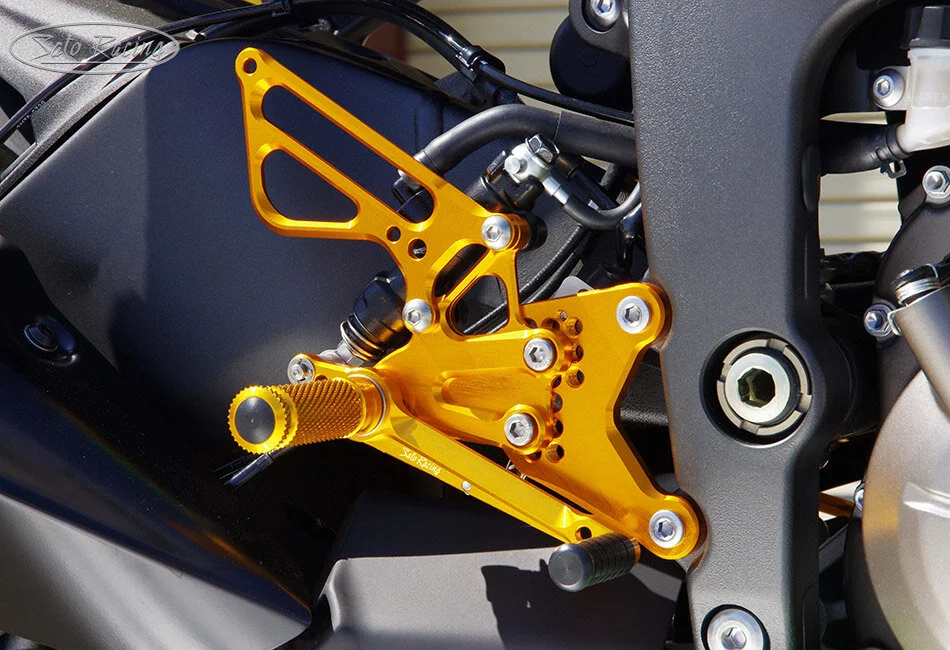 SATO RACING Rear Sets (stock shift pattern) - Kawasaki Ninja ZX-6R SATO RACING Rear Sets (stock shift pattern) - Kawasaki Ninja ZX-6R