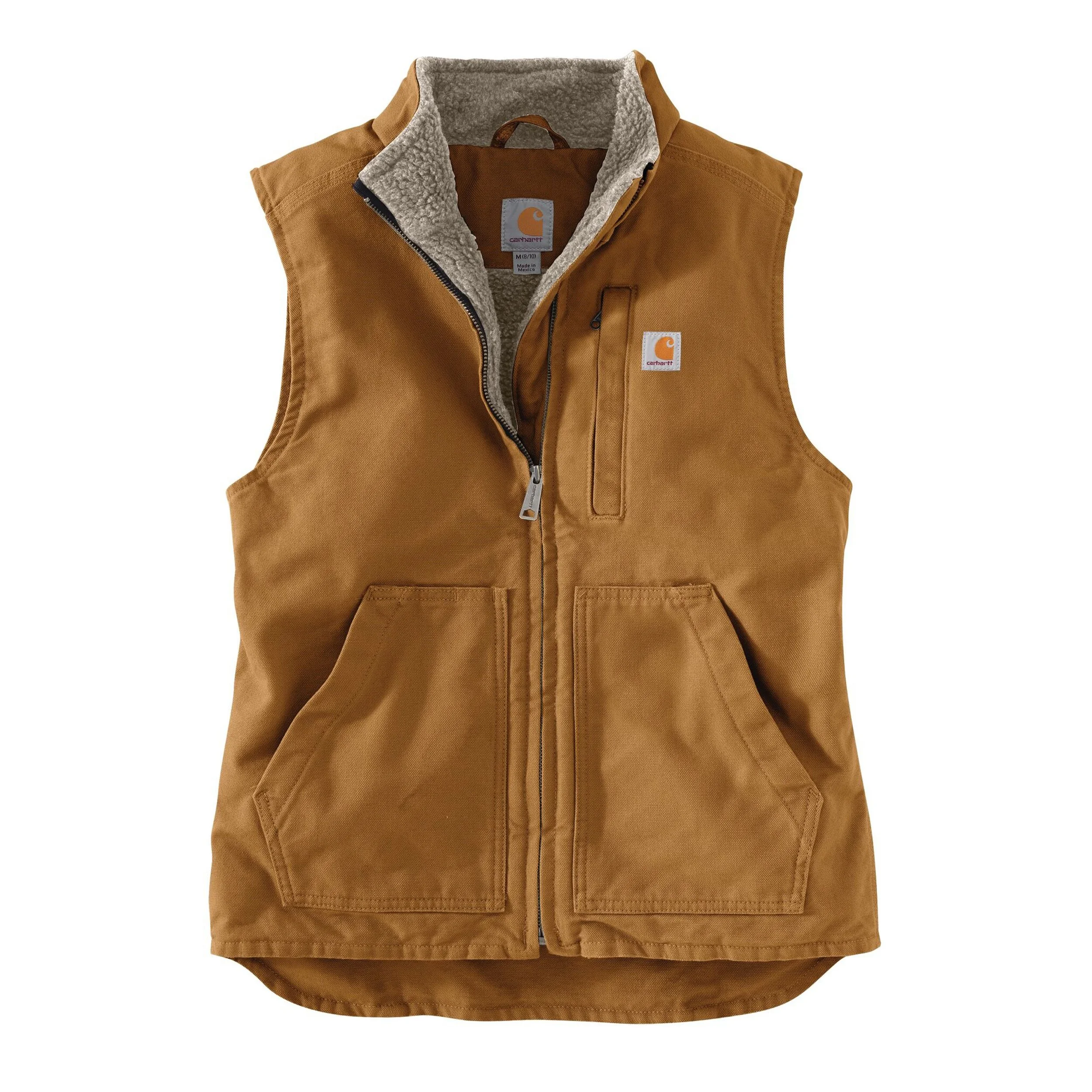 Carhartt Women s Relaxed Fit Washed Duck Sherpa Lined Mock Neck
