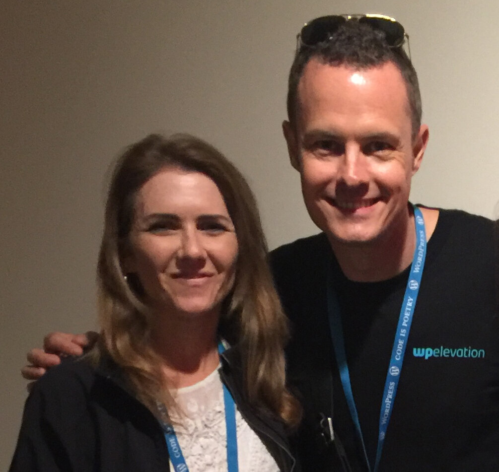 Evelyn and Troy Dean at WordCamp NYC, July 2016