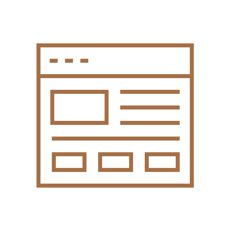 Website wireframe icon