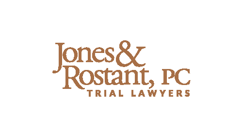 Jones & Rostant logo in bronze